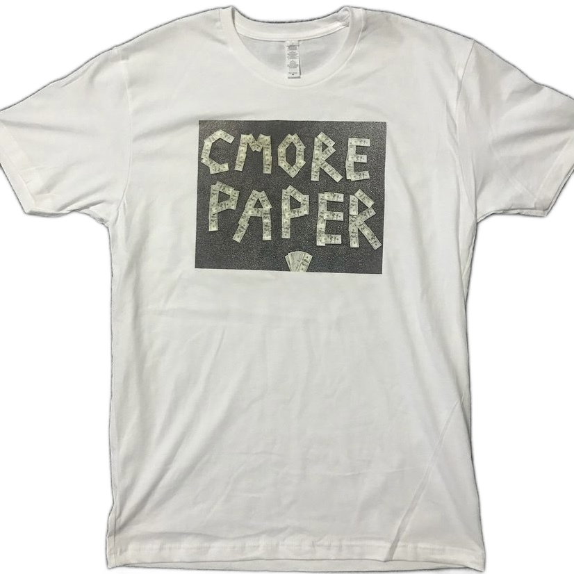 C-More Paper original money logo t-shirt (white). C-More Paper is Top Apparel & Clothing Brand for Women & Men | C-More Paper https://cmorepaper.com/