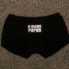Women's boyshort panties, C-More Paper Grand Theft Auto style logo women's panties (black). Women's underwear, ladies undergarments, Women's Department, ladies department, Women's apparel, clothing for women. C-More Paper is Top Apparel & Clothing Brand for Women & Men | C-More Paper https://cmorepaper.com/