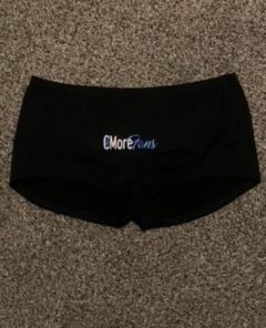 Women's boyshort panties, C-More Paper, C-More Fans, onlyfans style logo women's panties (black). Women's underwear, ladies undergarments, Women's Department, ladies department, Women's apparel, clothing for women. C-More Paper is Top Apparel & Clothing Brand for Women & Men | C-More Paper https://cmorepaper.com/