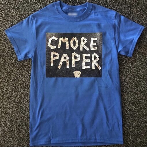 C-More Paper original money logo t-shirt (blue). C-More Paper is Top Apparel & Clothing Brand for Women & Men | C-More Paper https://cmorepaper.com/