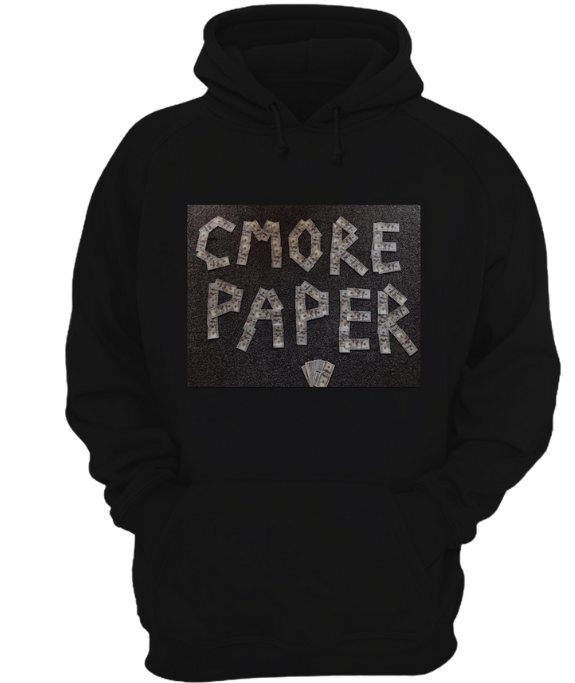 C-More Paper Original Money logo black Hoodie. C-More Paper is Top Apparel & Clothing Brand for Women & Men | C-More Paper https://cmorepaper.com/